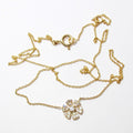 18k Yellow Gold Flower Pendant