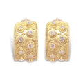 Gold Earrings with Diamonds