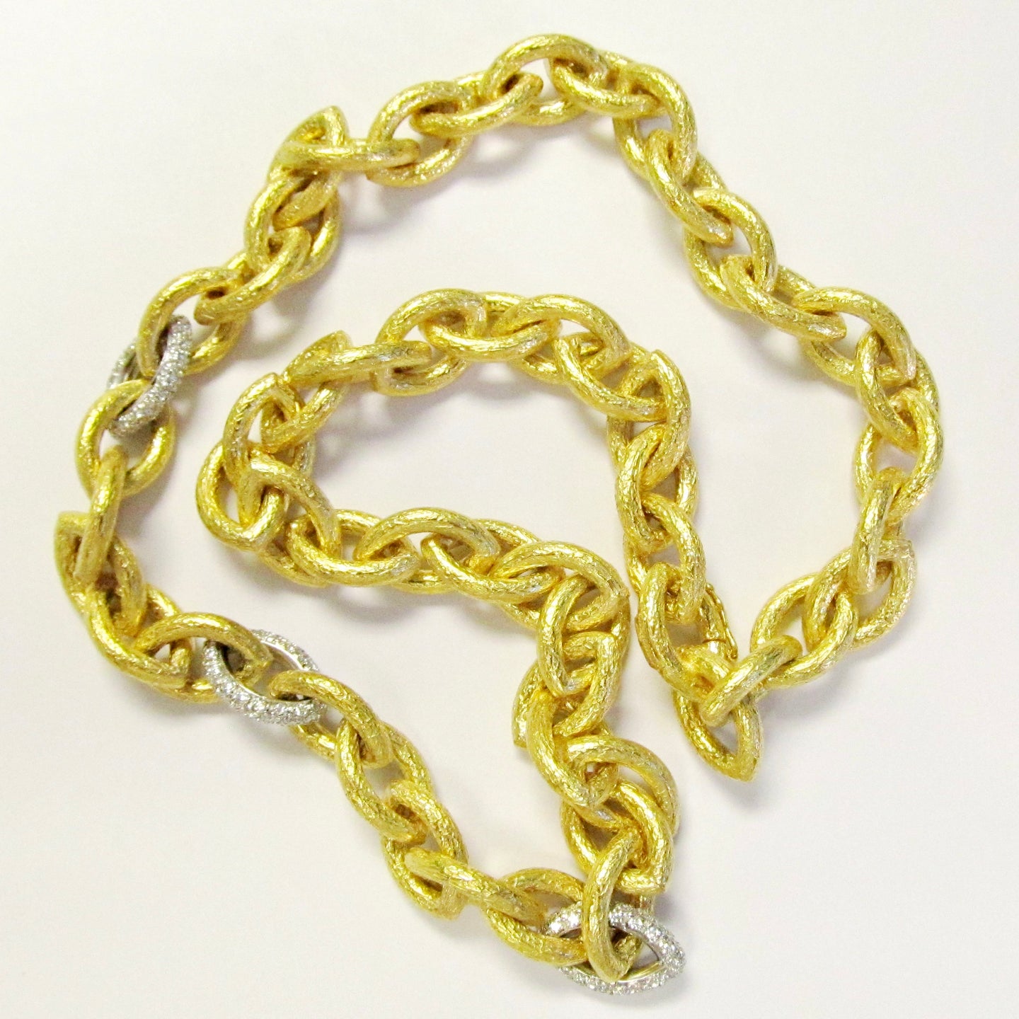 18k Yellow Gold Chain Link Necklace