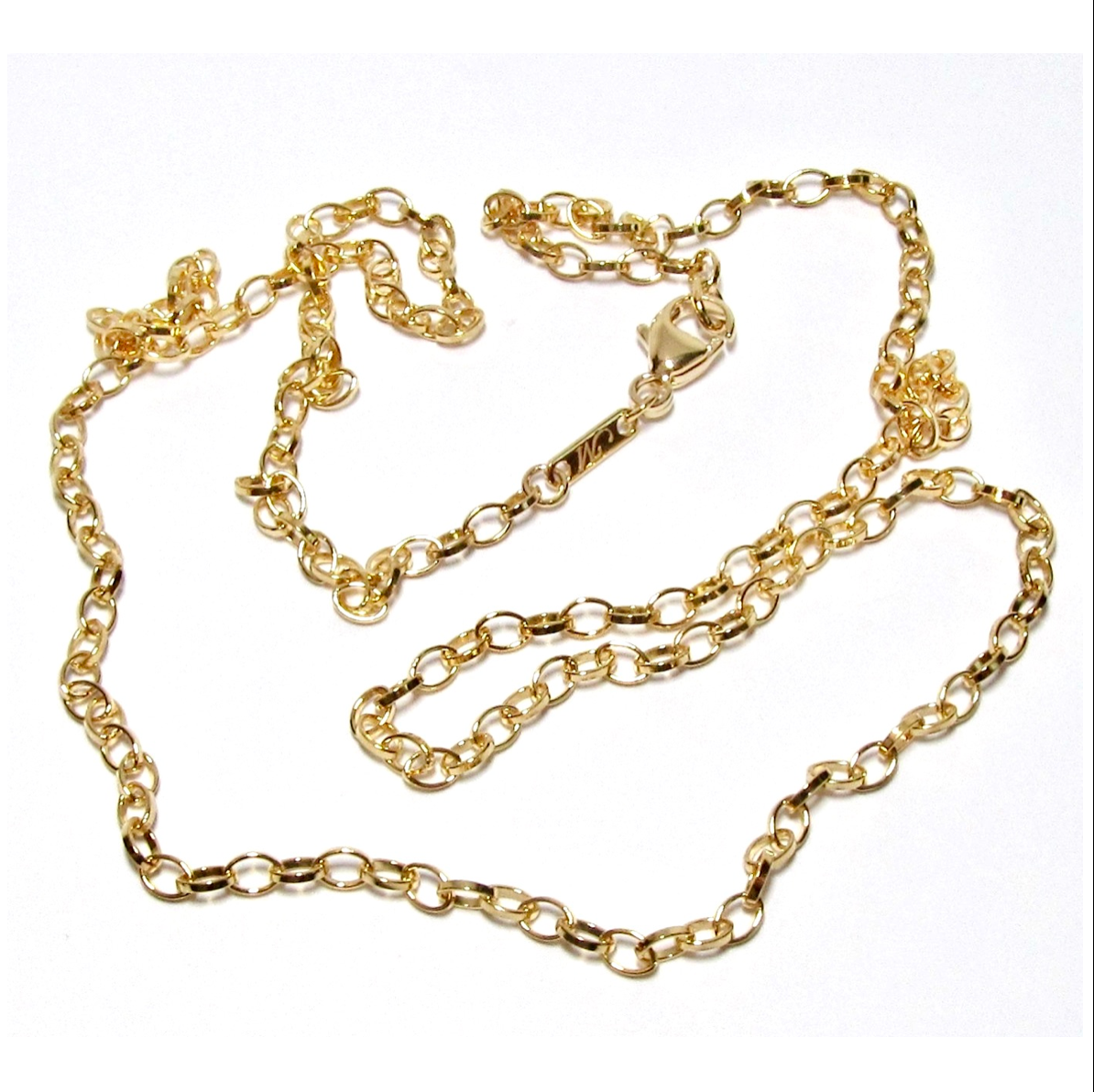 18k Yellow Gold Small Belcher Chain