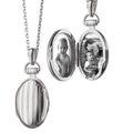Sterling Silver Petite Pinstripe Locke