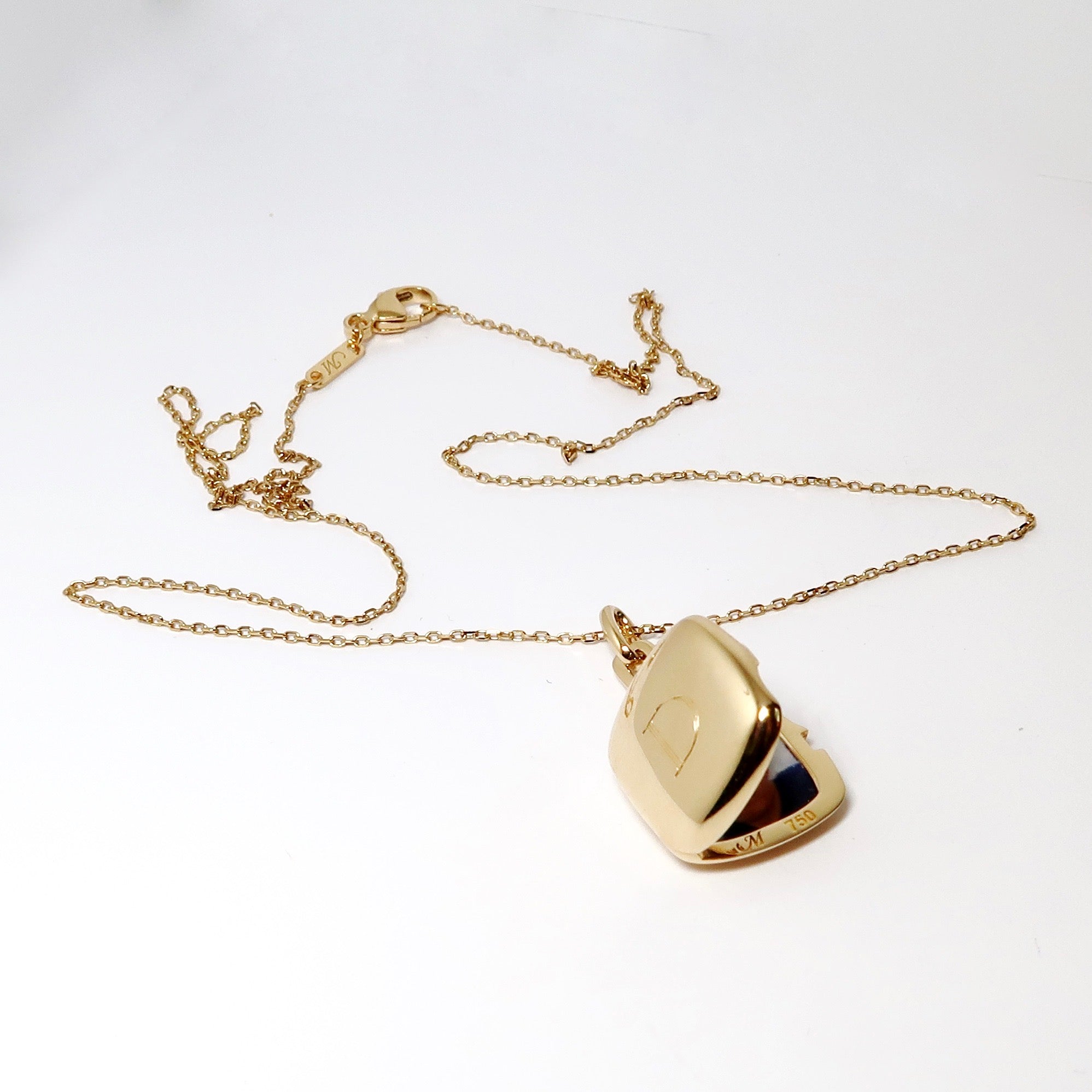 Yellow Gold Slim Cushion Locket