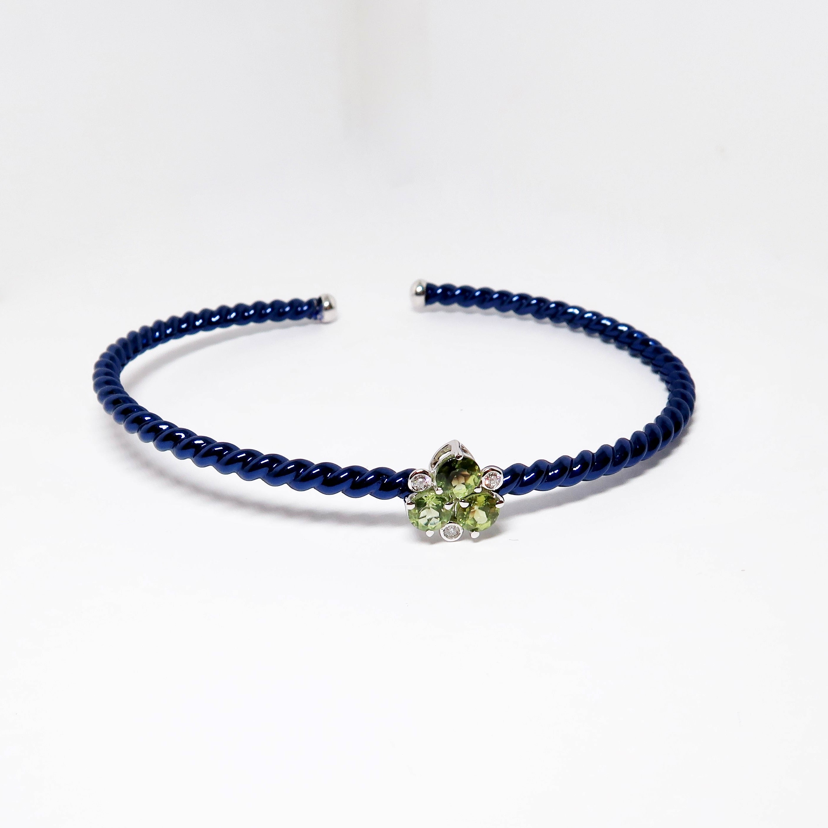 Blue Bangle with Charm
