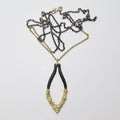 Arches Marquise Pendant with 0.15ctw White Diamonds