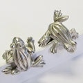 Sterling Silver Frog Model Cufflinks