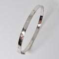18k White Gold Diamond Bangle