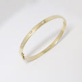 18k Yellow Gold Diamond Bangle