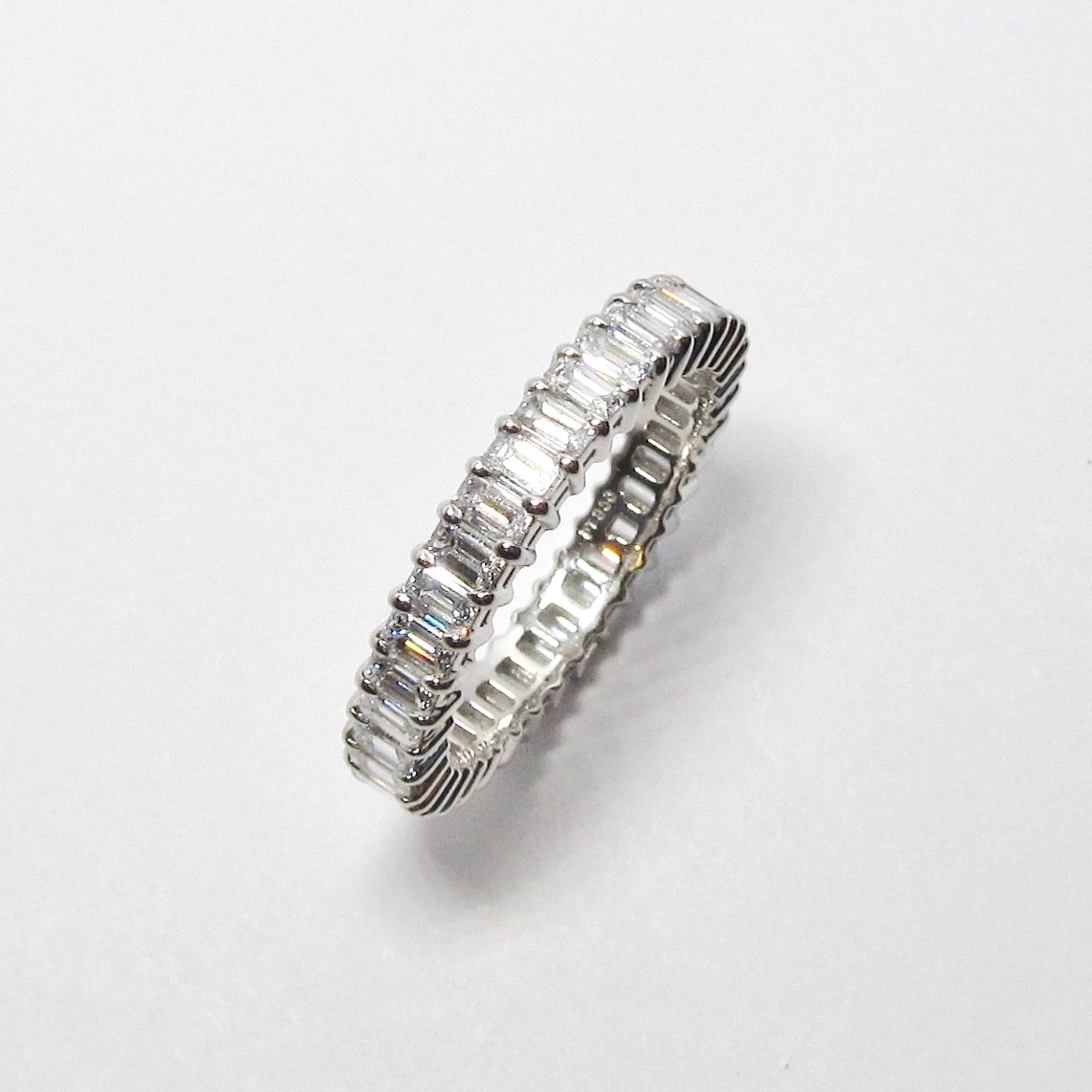 Emerald Cut Diamond Band