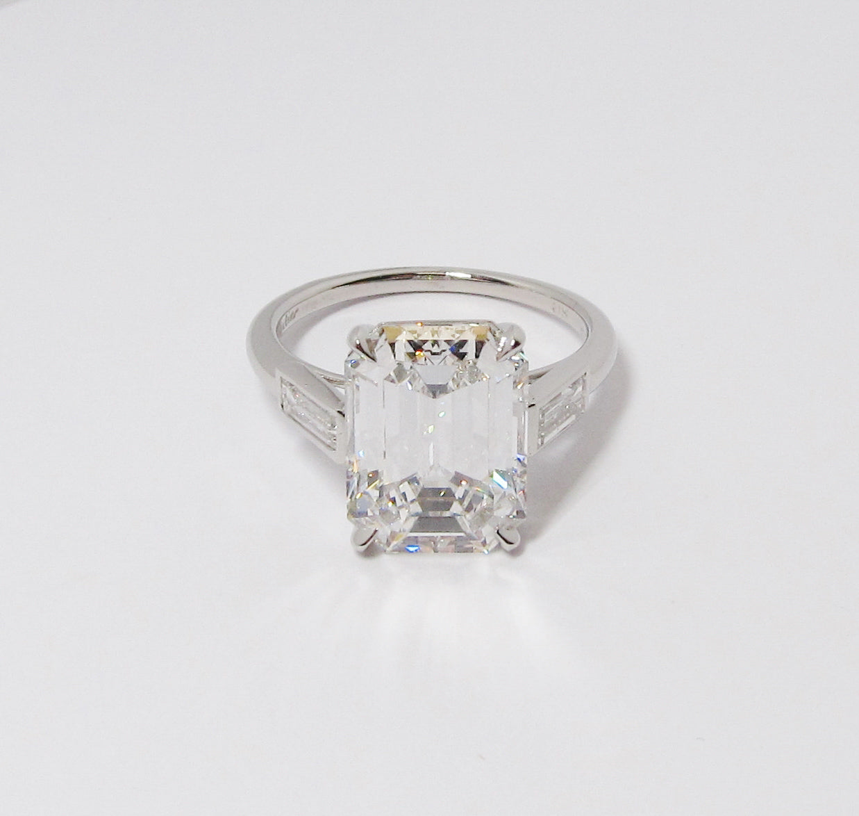 Emerald Cut Diamond 3-Stone Ring