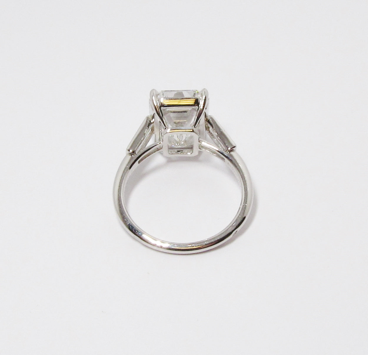 Emerald Cut Diamond 3-Stone Ring