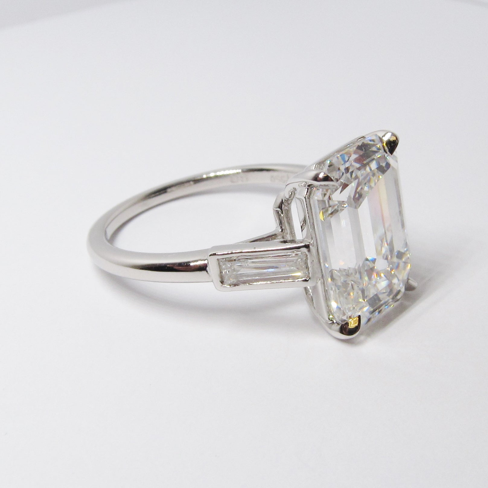 Emerald Cut Diamond 3-Stone Ring