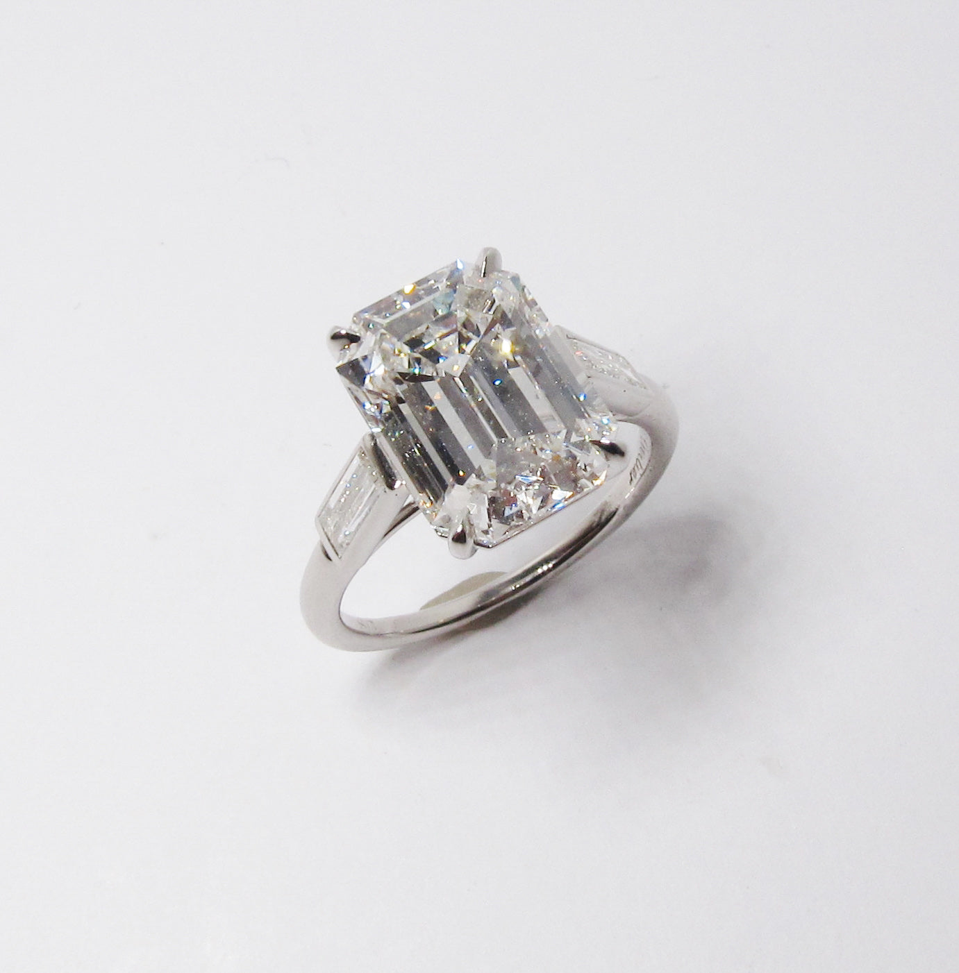 Emerald Cut Diamond 3-Stone Ring