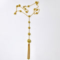 18k Yellow Gold Necklace with Beads