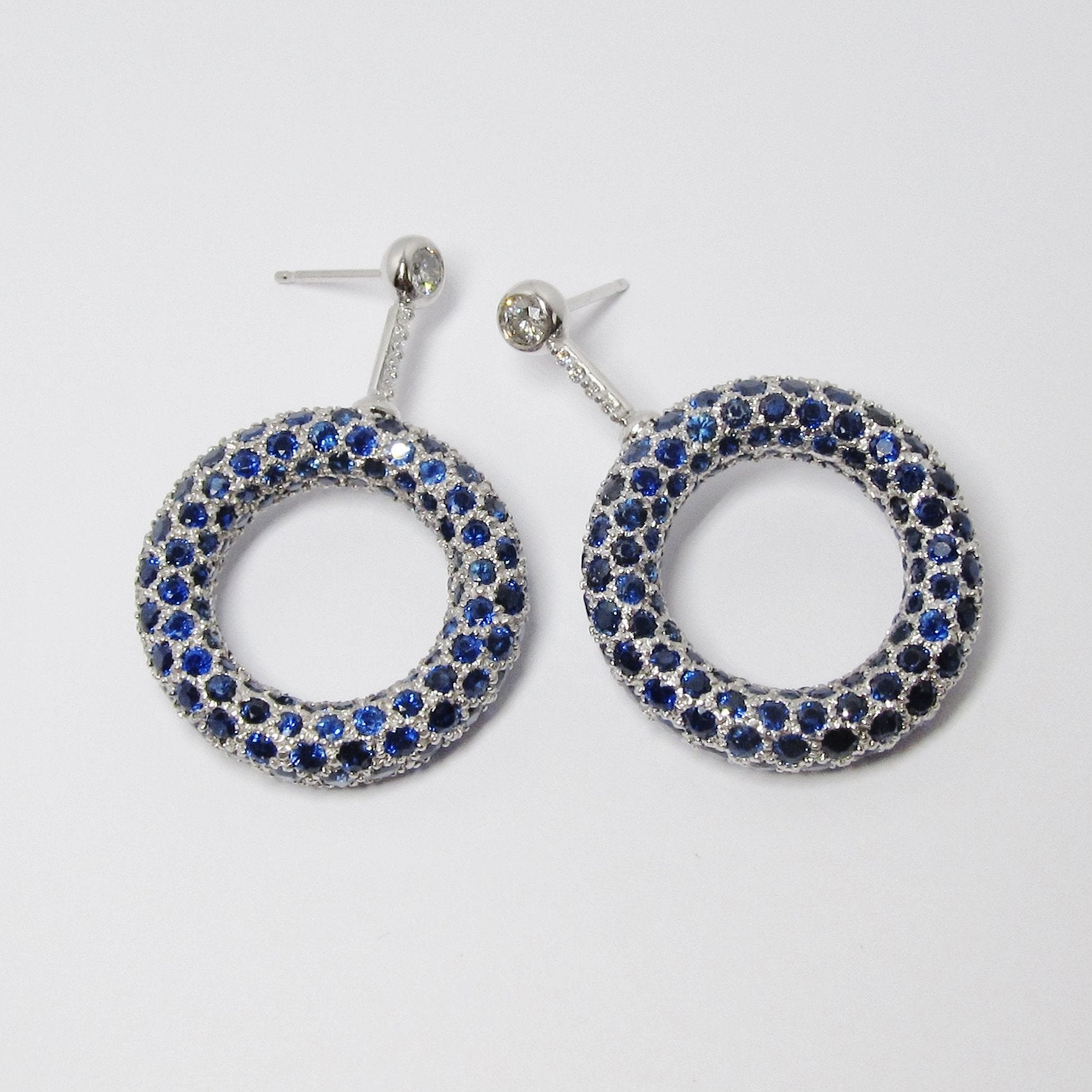 Sapphire & Diamond Earrings