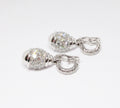 18k White Gold Diamond Earrings