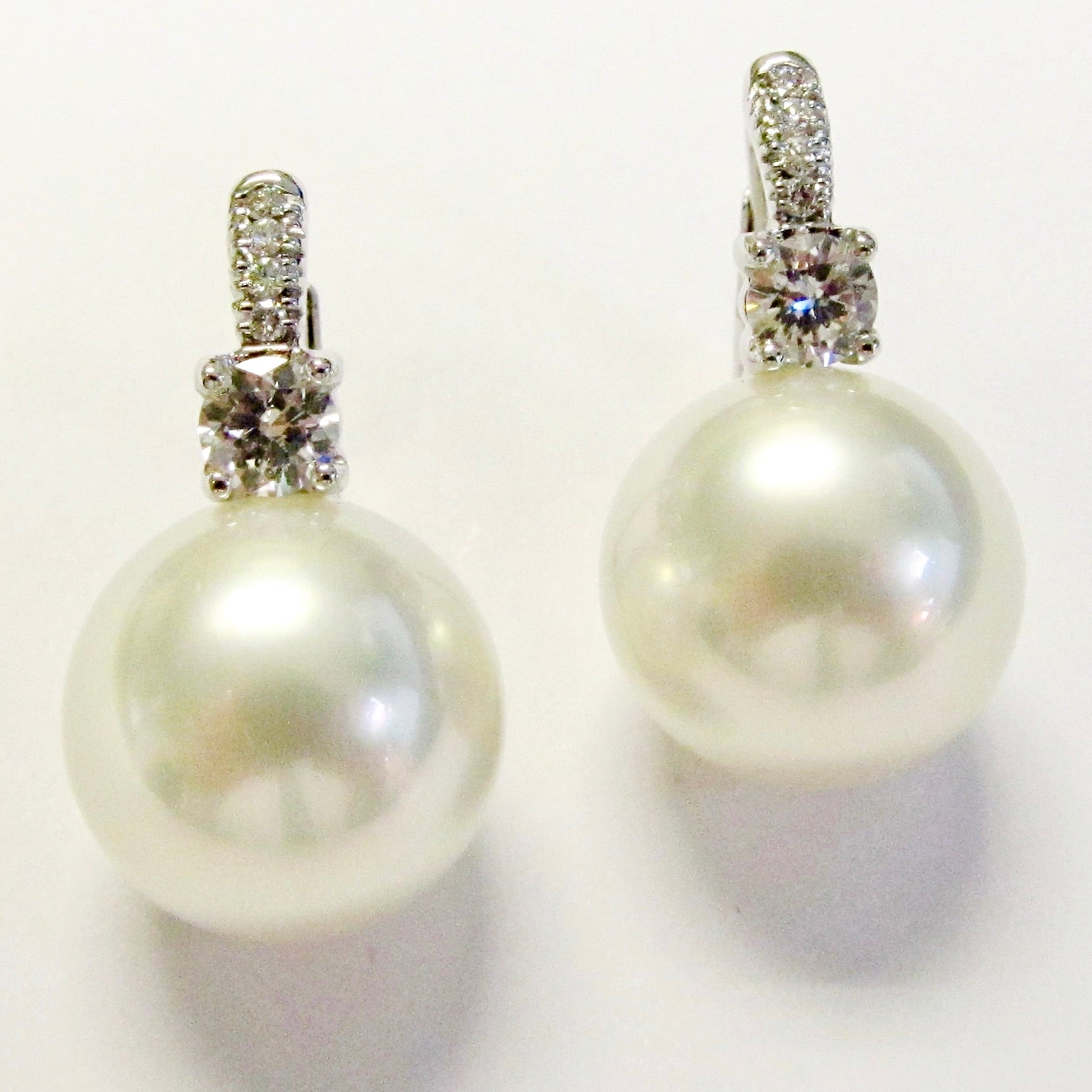 Pearl & Diamond Earrings