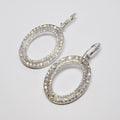 18k White Gold Diamond Earrings