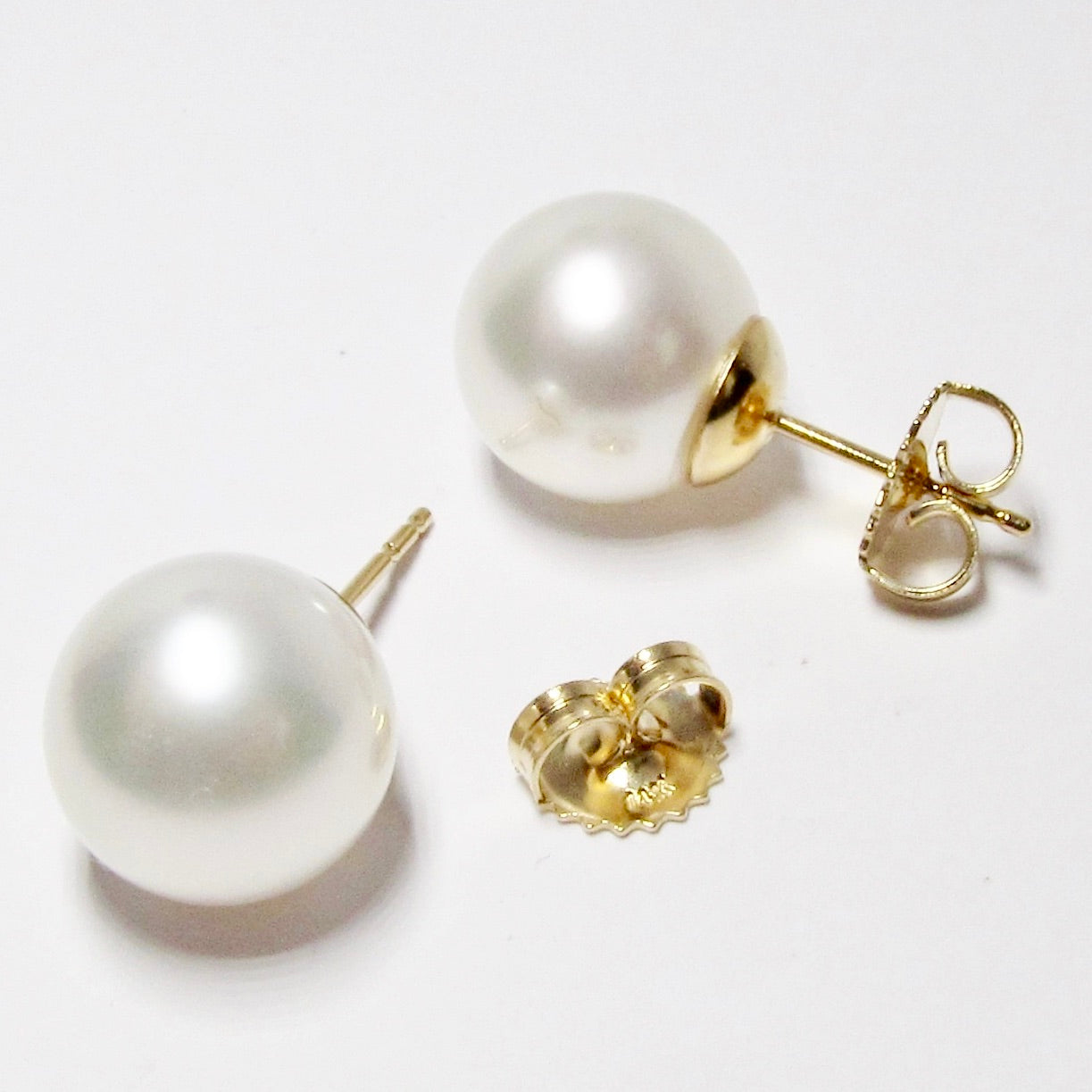 White, South Seas Pearl Stud Earrings