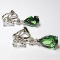 Tsavorite & Diamond Earrrings