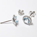 Aquamarine Stud Earrings