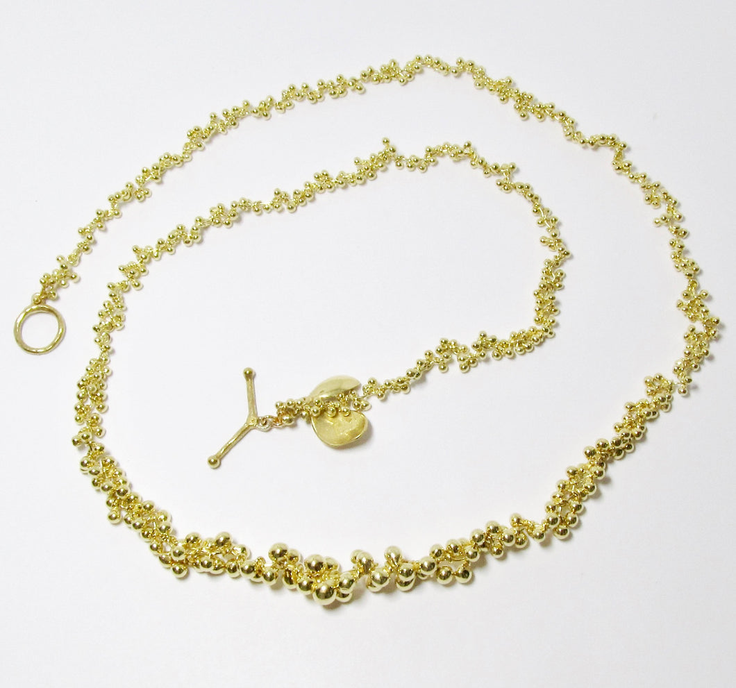 18k Yellow Gold Seed Necklace