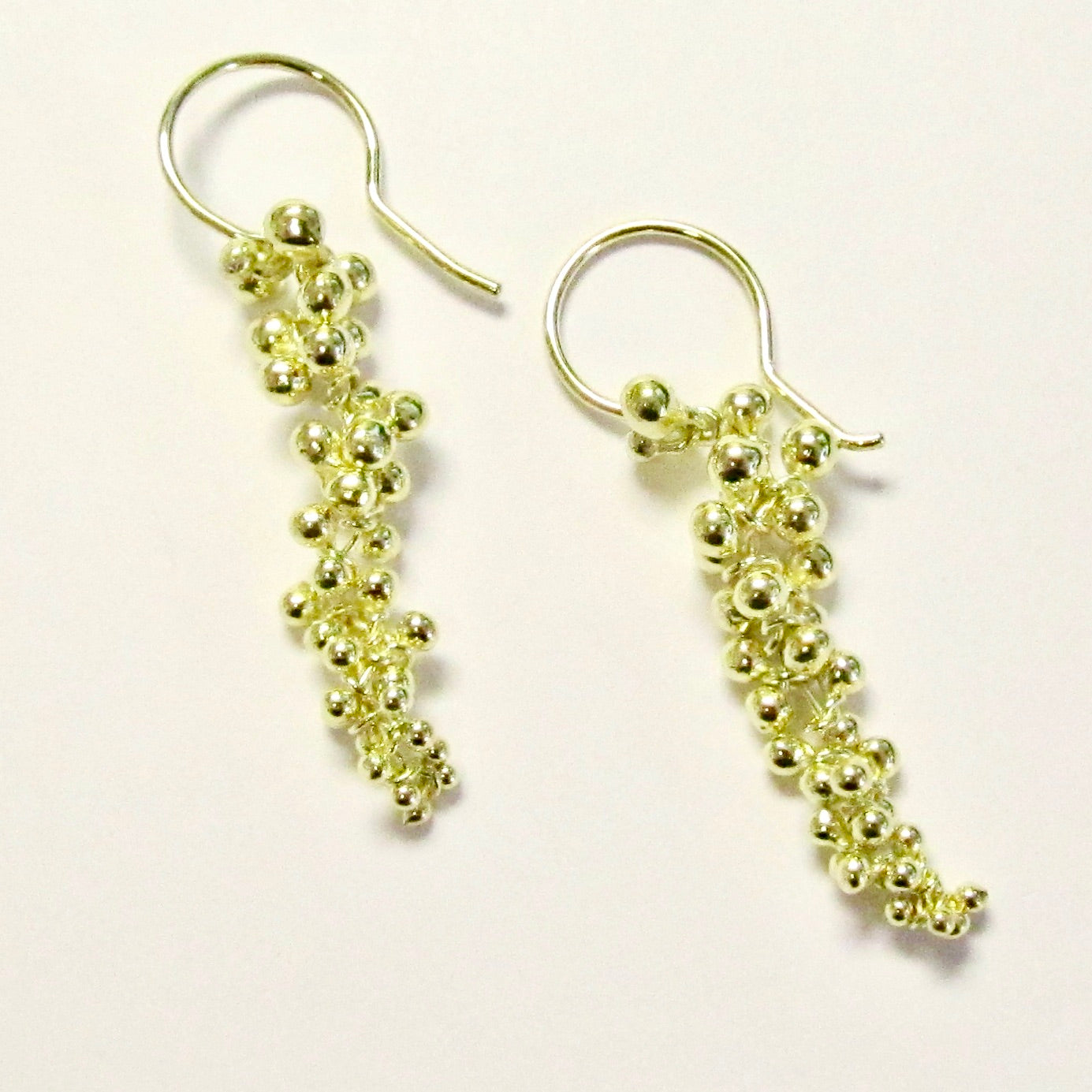 18k Yellow Gold 1" Seed Earrings