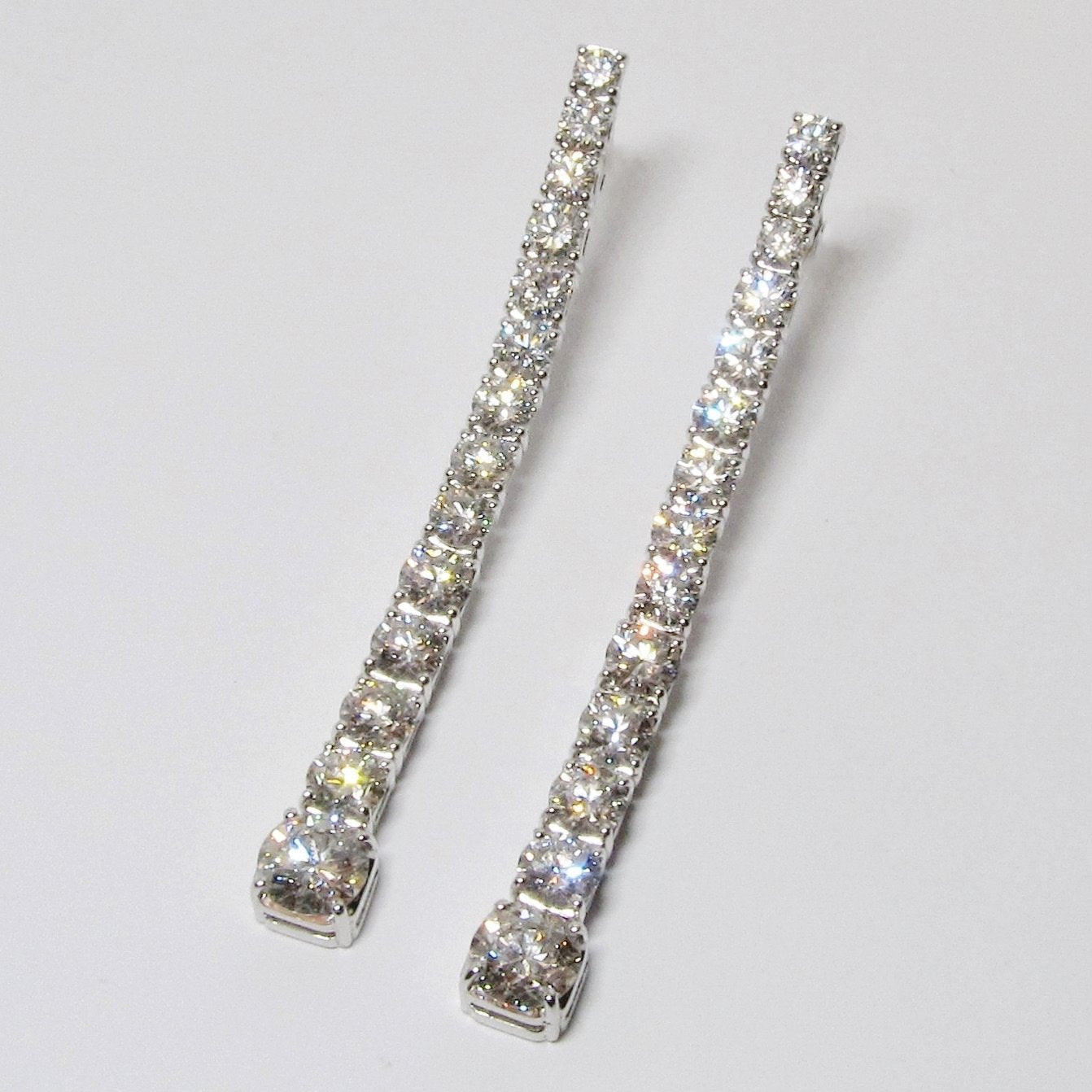 Dangle Drop Diamond Earrings