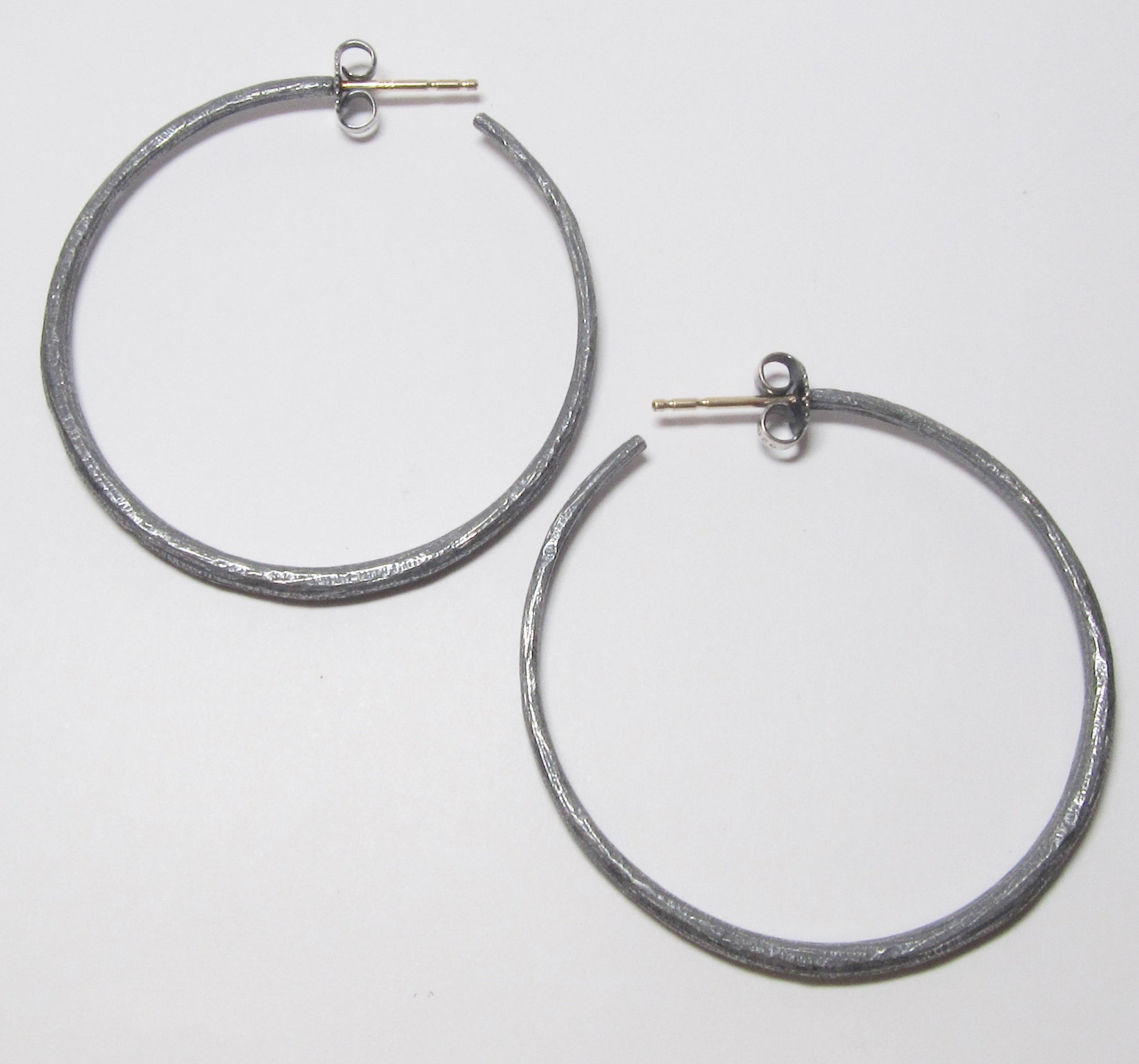 Olive Branch Hoop Earrings