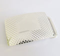 Sterling Silver Belt Buckle, Cross Hatch Pattern