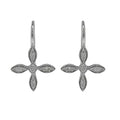 18kt White Gold Hanging Diamond Earrings