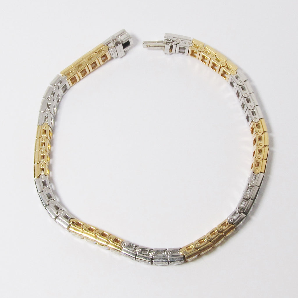 Fancy Color Diamond Block Bracelet