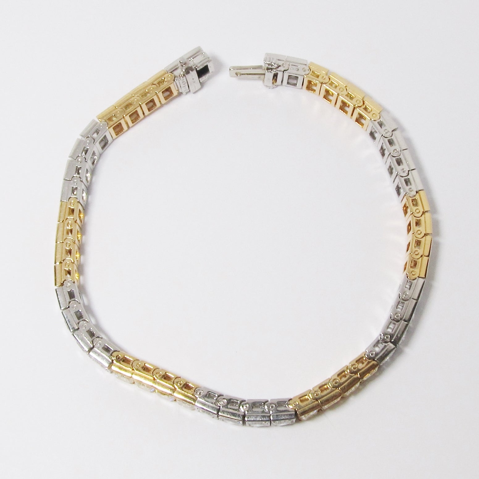 Fancy Color Diamond Block Bracelet
