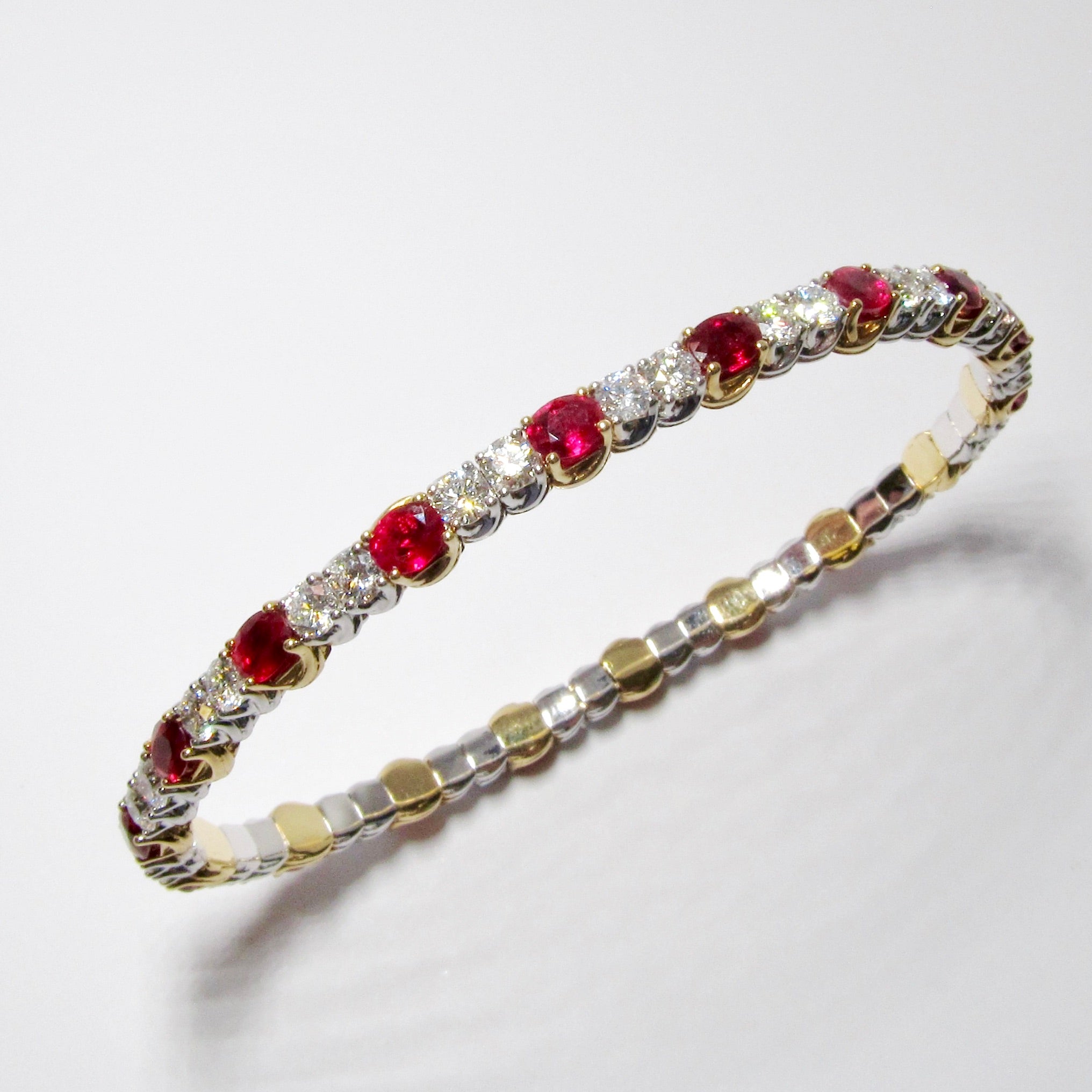 Ruby & Diamond Expandable Bracelet