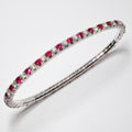 Ruby & Diamond Expandable Bracelet