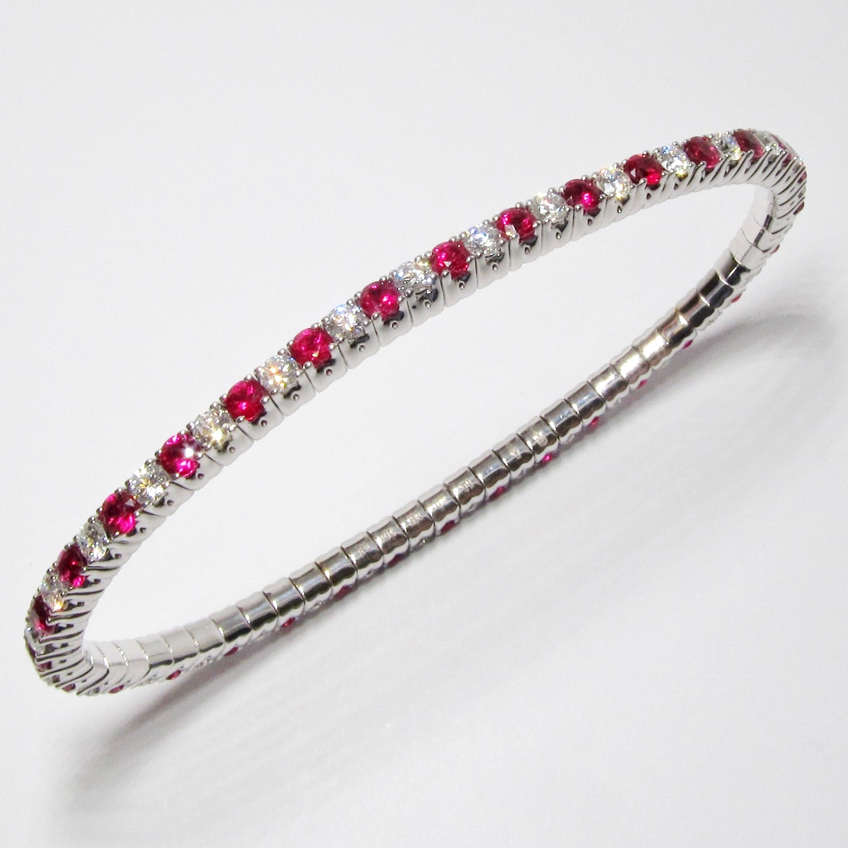 Ruby & Diamond Expandable Bracelet