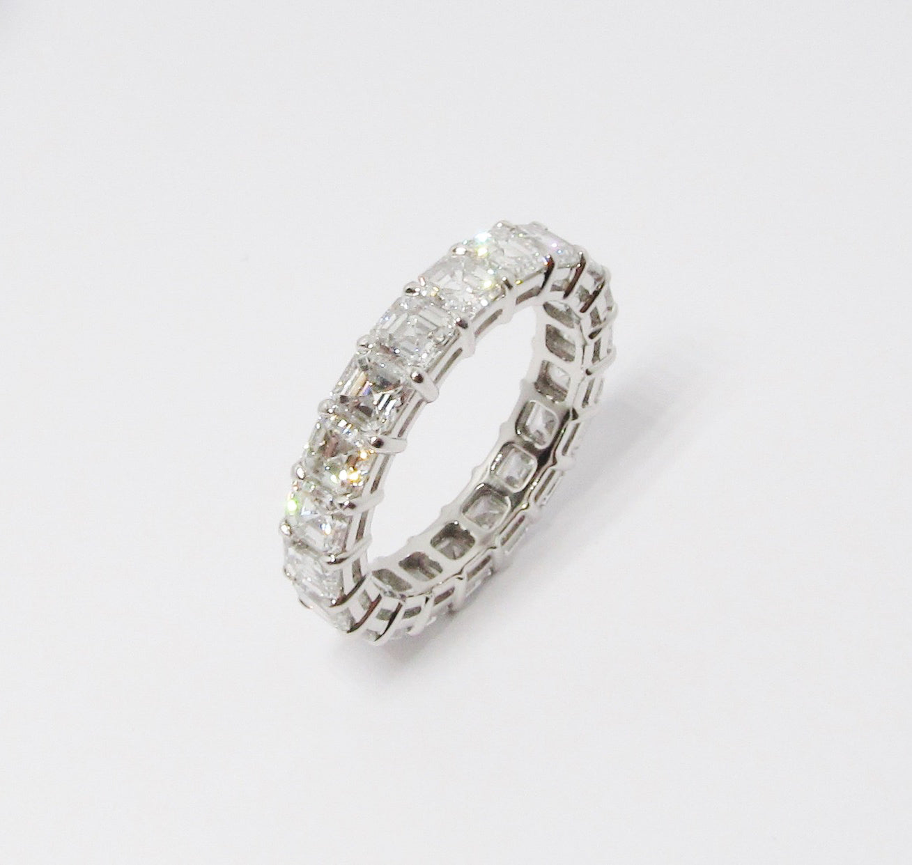 Diamond Eternity Band, 20 Asscher Cut Diamonds