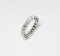 Cushion Cut Diamond Band, 21 Diamonds