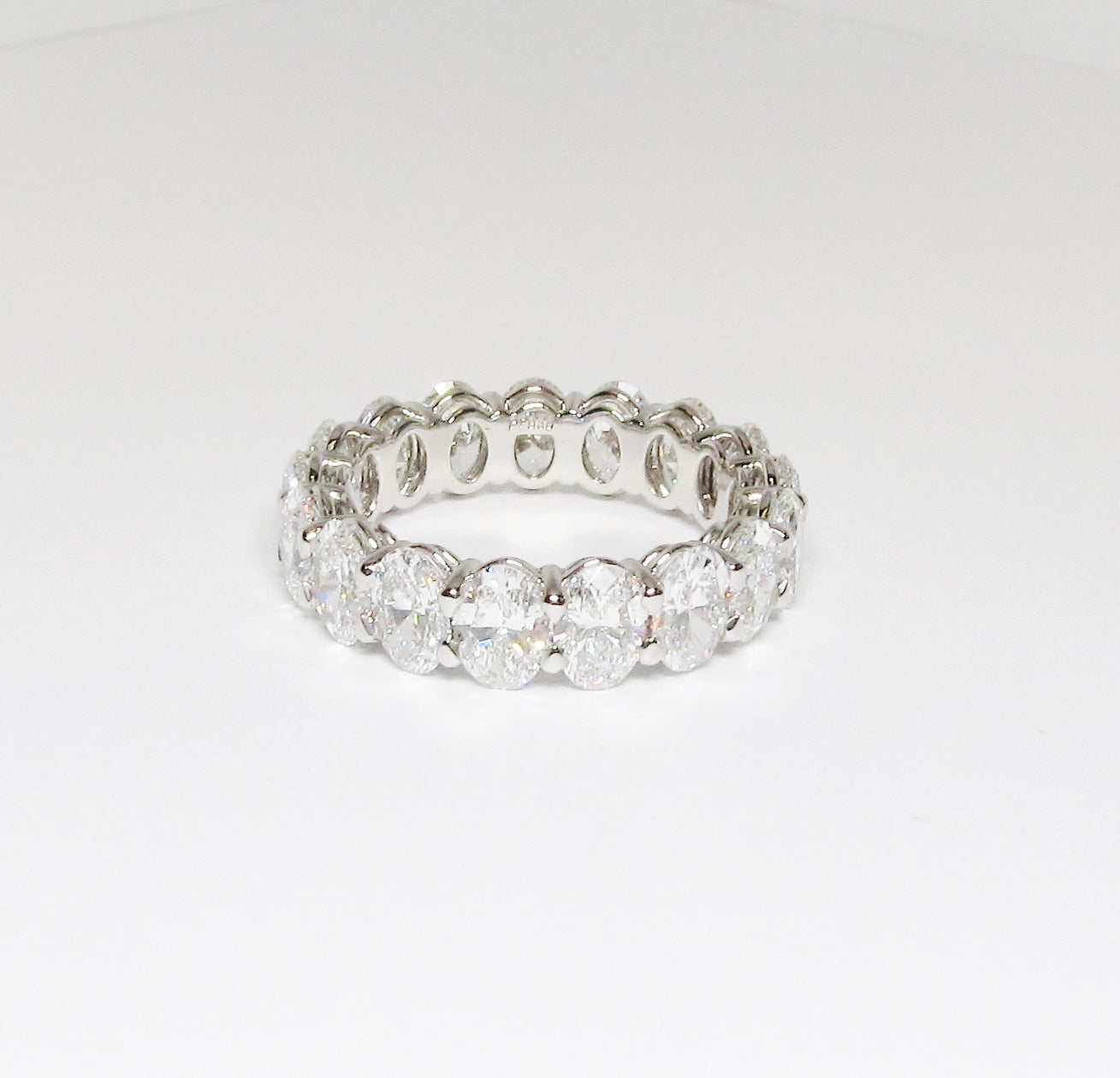 Diamond Eternity Band, 17 Oval Cut Diamonds