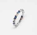 Diamond & Sapphire Eternity Band