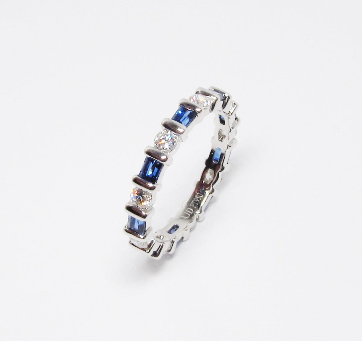 Diamond & Sapphire Eternity Band