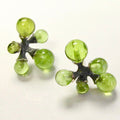 Micro Jacks, Tourmaline & Peridot Earrings