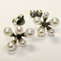 Micro Jacks, Pink Akoya Pearl Earrings