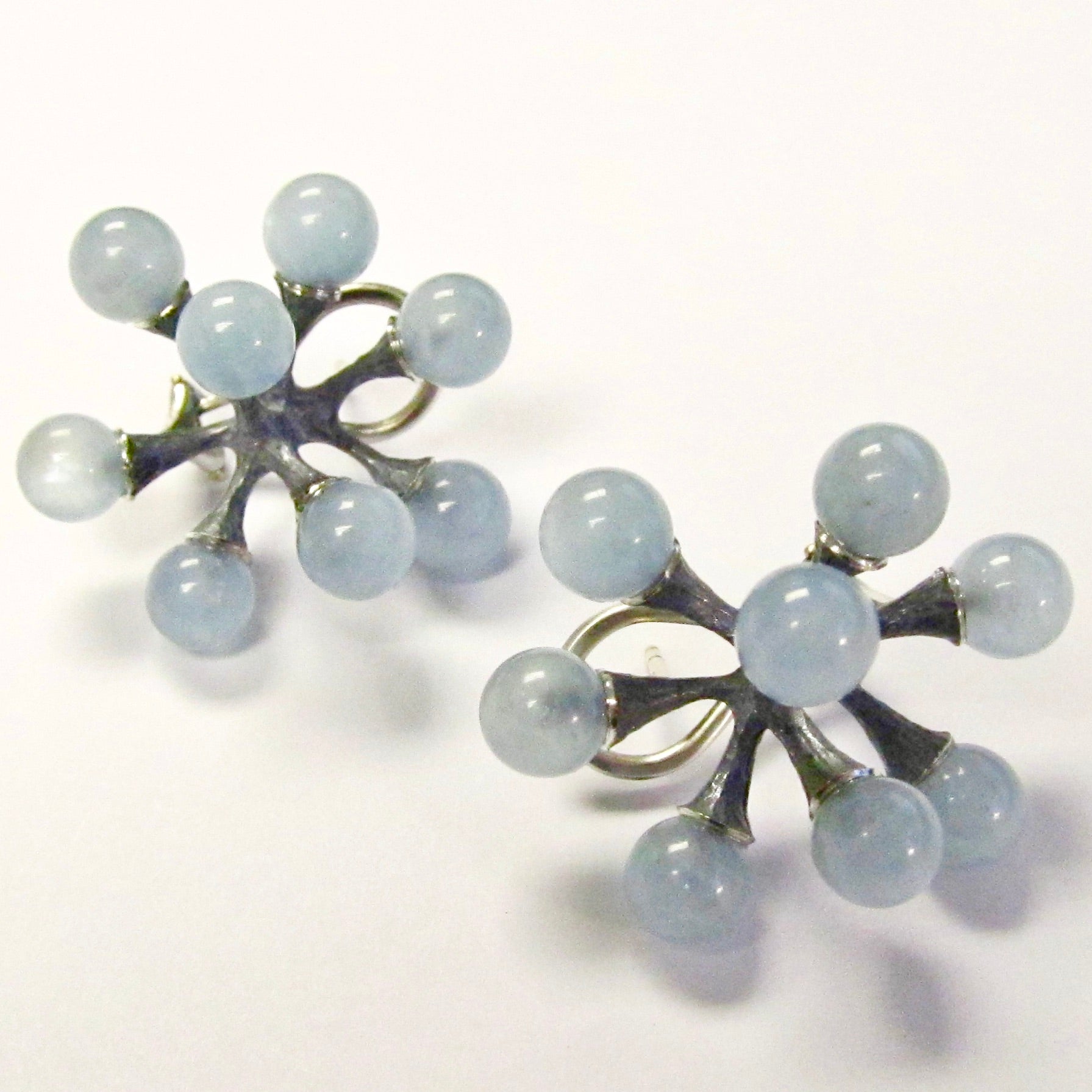 Single Jacks, Aquamarine, Earrings