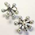 Single Jacks, Grey Akoya Pearl Earrings