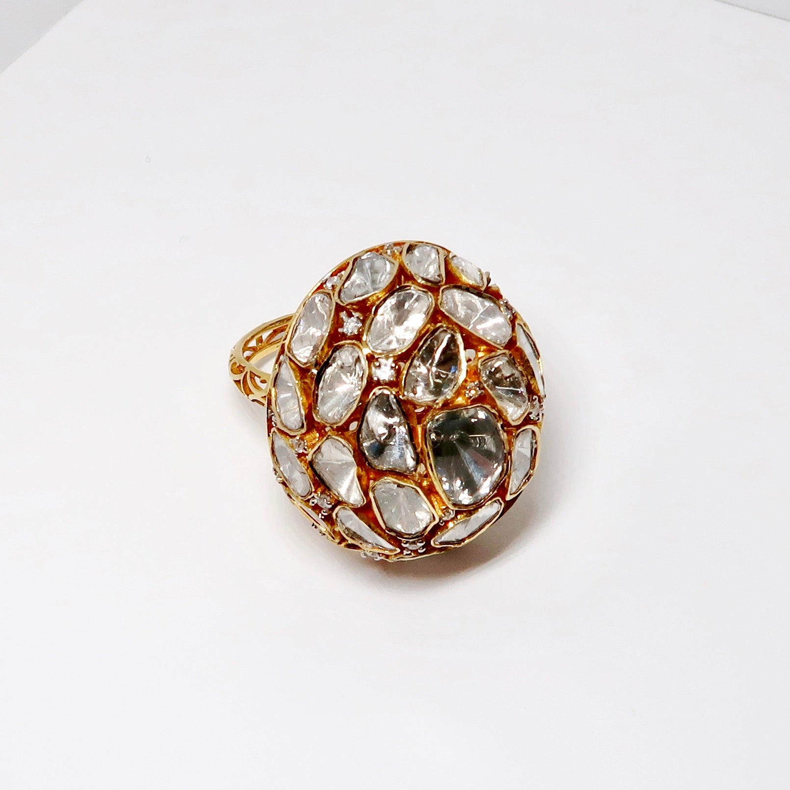 18k Yellow Gold & Diamond Ring