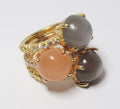 19k Yellow + 18K Rose Gold Ring