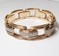 18k Rose & White Gold & Diamond Bracelet