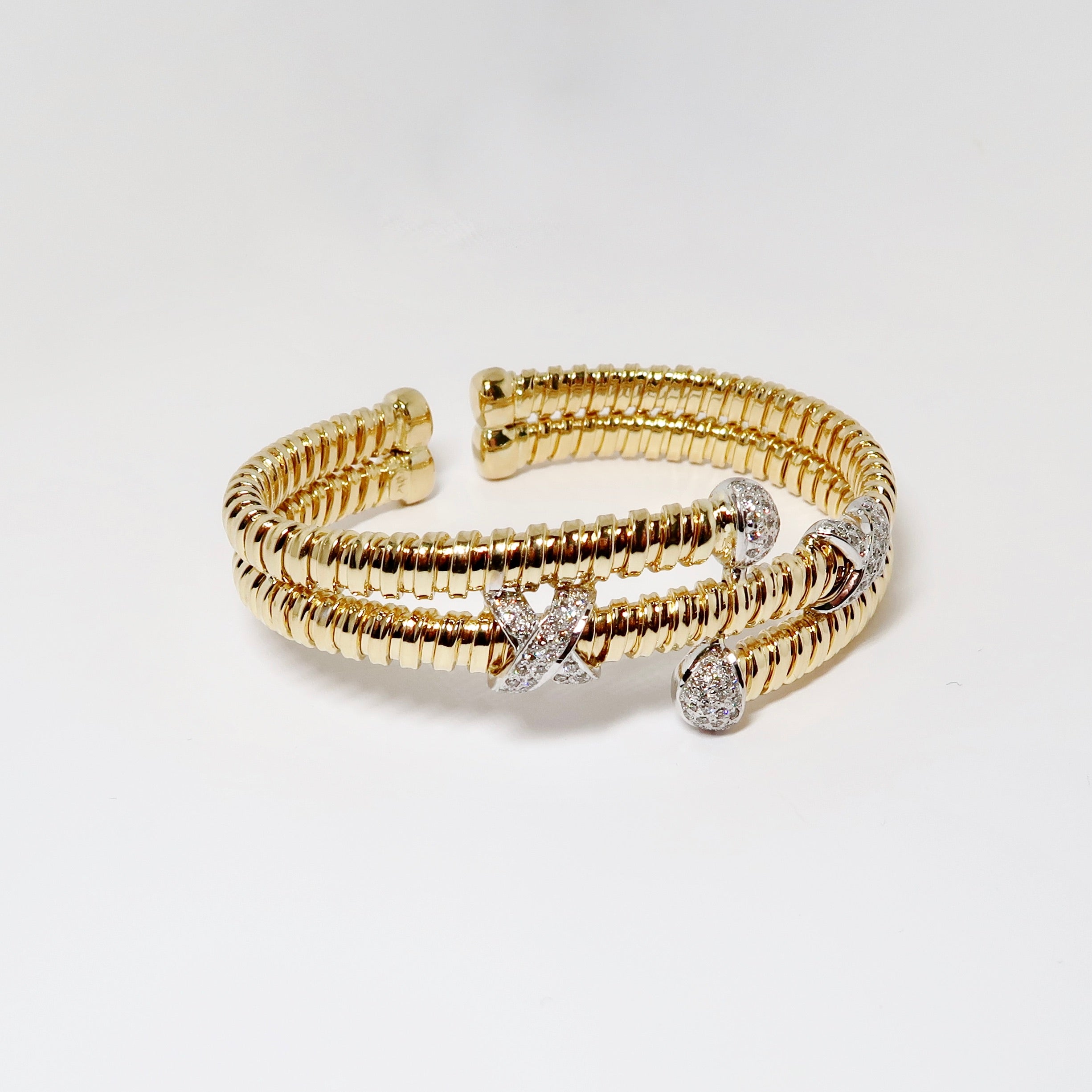 18k Yellow Gold Bracelet with Diamonds