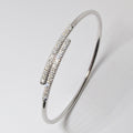 18k White Gold Bangle with 30 Diamonds