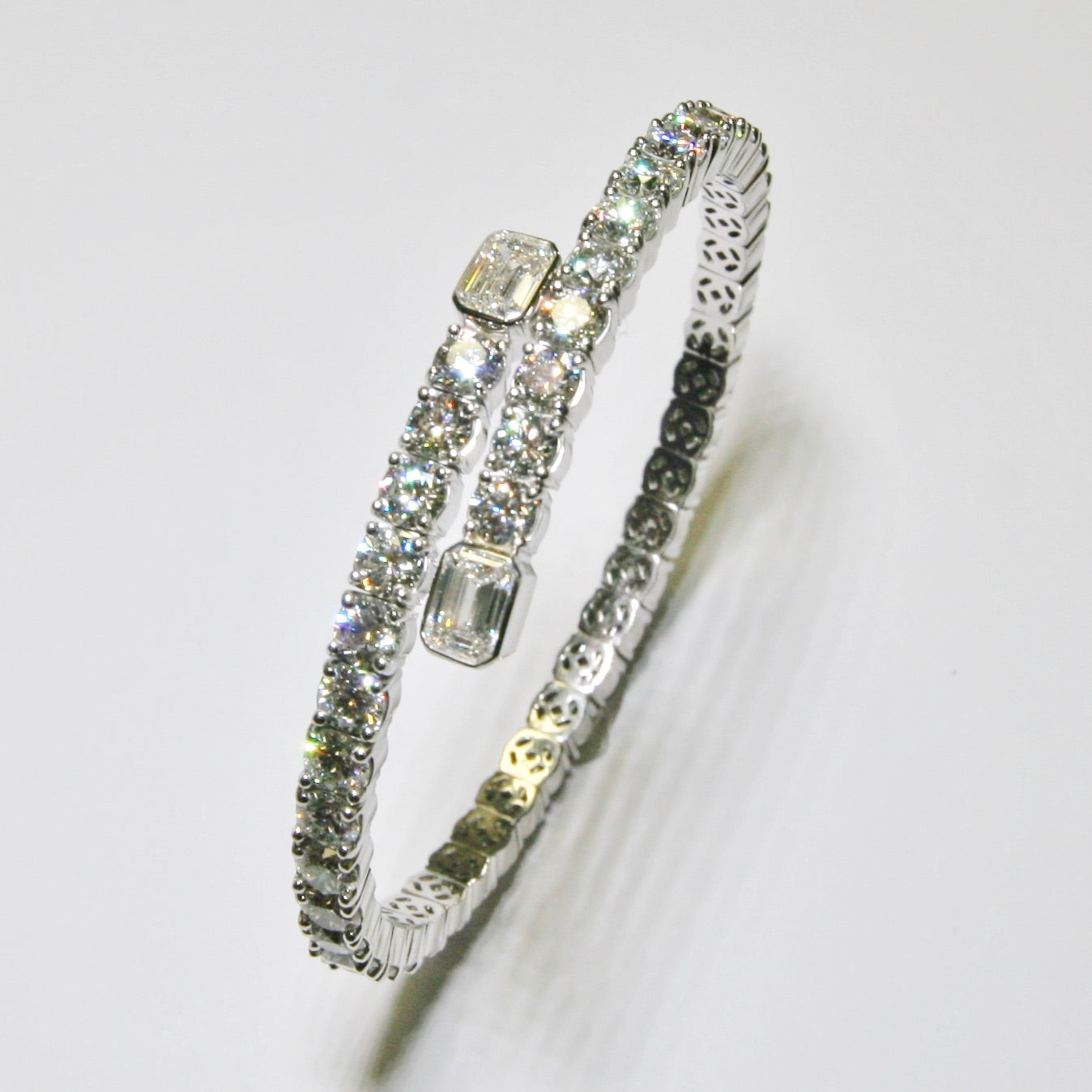 Diamond Stretch Bypass Bracelet